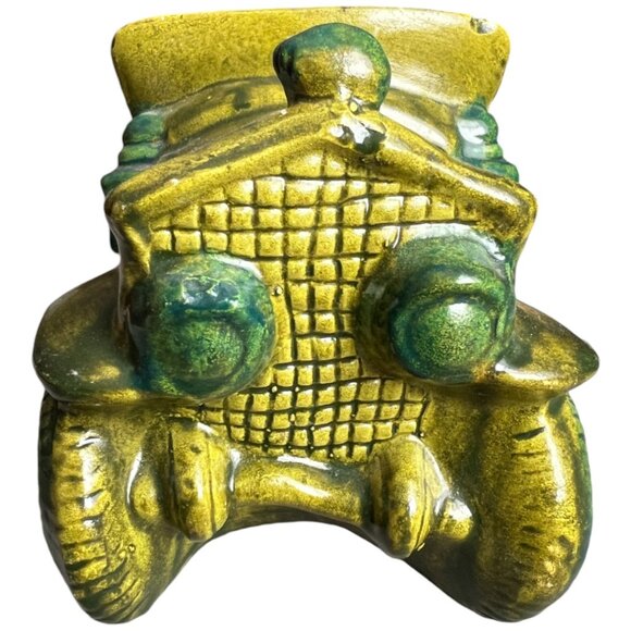 Vtg 1970s RUBENS ORIGINALS Antique Car PLANTER Hand-Painted Taiwan 7" L X 3" W - Picture 3 of 14